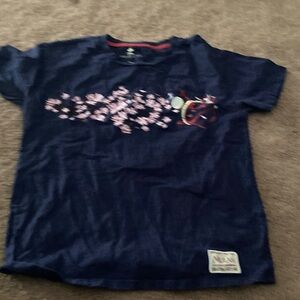 Disney Navy Blue Tee with Floral Design